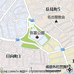 弥富公園周辺の地図