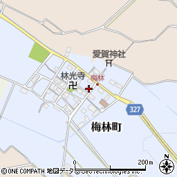 滋賀県東近江市梅林町216周辺の地図