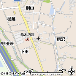愛知県みよし市黒笹町桐山201周辺の地図