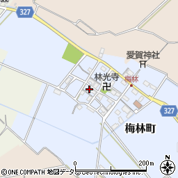 滋賀県東近江市梅林町338周辺の地図