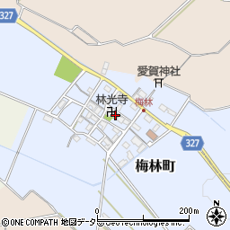 滋賀県東近江市梅林町283-1周辺の地図