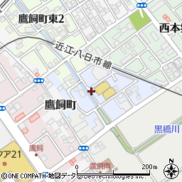 滋賀県近江八幡市西本郷町西周辺の地図