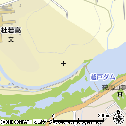 越戸ダム周辺の地図