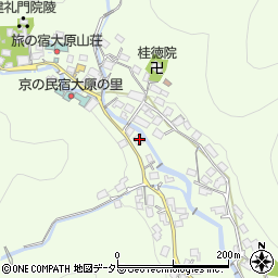 京都府京都市左京区大原草生町188周辺の地図