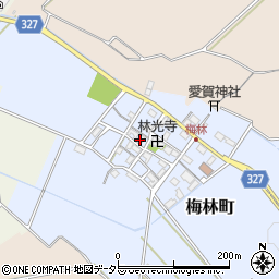 滋賀県東近江市梅林町287周辺の地図
