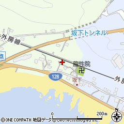 千葉県鴨川市東元浜荻飛地周辺の地図
