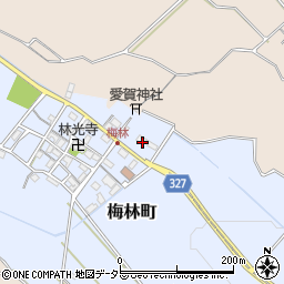 滋賀県東近江市梅林町90周辺の地図