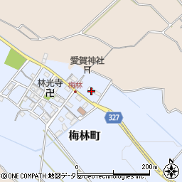 滋賀県東近江市梅林町90周辺の地図