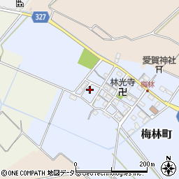 滋賀県東近江市梅林町328周辺の地図