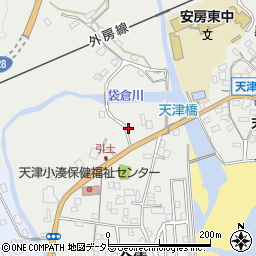 千葉県鴨川市天津194周辺の地図