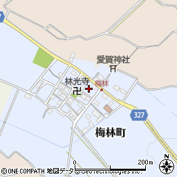 滋賀県東近江市梅林町215周辺の地図