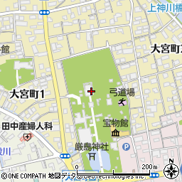 三嶋大社周辺の地図