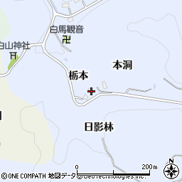 愛知県豊田市山谷町栃本周辺の地図