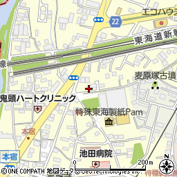 静岡県駿東郡長泉町本宿238周辺の地図