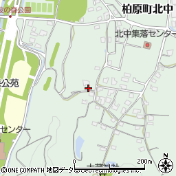 兵庫県丹波市柏原町北中497周辺の地図
