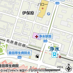 竜泉寺の湯豊田浄水店周辺の地図