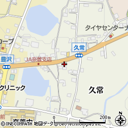岡山県勝田郡奈義町久常243周辺の地図