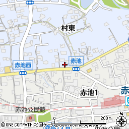愛知県日進市赤池町村東101周辺の地図