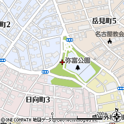 彌富公園トイレ１周辺の地図