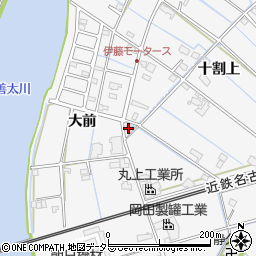 愛知県愛西市善太新田町十割上60周辺の地図