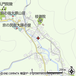 京都府京都市左京区大原草生町90周辺の地図