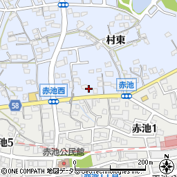 愛知県日進市赤池町村東120周辺の地図