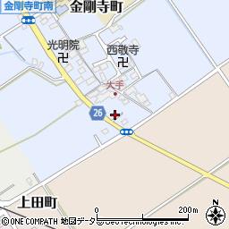 滋賀県近江八幡市金剛寺町105周辺の地図