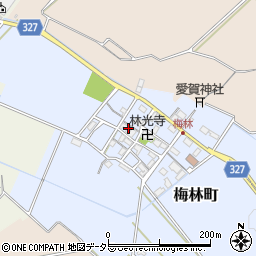 滋賀県東近江市梅林町339周辺の地図