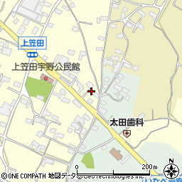 三重県いなべ市員弁町上笠田2674周辺の地図