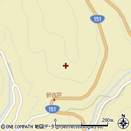 愛知県東栄町（北設楽郡）振草（古戸樅金）周辺の地図