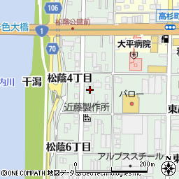 愛知県名古屋市中川区下之一色町松蔭４丁目25周辺の地図