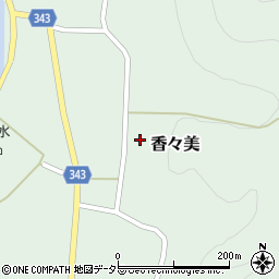 岡山県苫田郡鏡野町香々美461周辺の地図