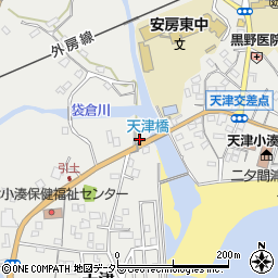 千葉県鴨川市天津184-1周辺の地図