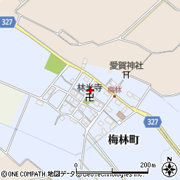 滋賀県東近江市梅林町212周辺の地図