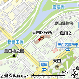 名古屋市役所　天白区役所・区政部市民課戸籍係周辺の地図