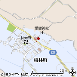 滋賀県東近江市梅林町88周辺の地図