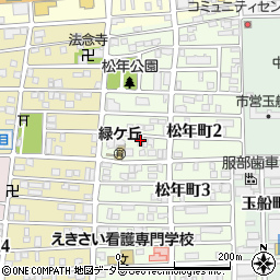 愛知県名古屋市中川区松年町2丁目55周辺の地図