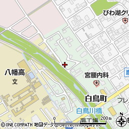 滋賀県近江八幡市白鳥町16周辺の地図