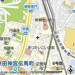 名古屋市役所緑政土木局　神宮自転車等保管場所周辺の地図