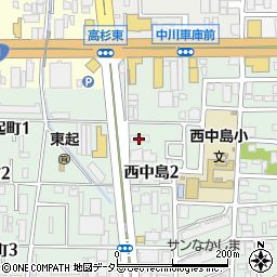 ネクステージ　中川セダン・スポーツ専門店周辺の地図