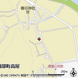京都府南丹市園部町高屋（大日前）周辺の地図