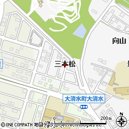愛知県豊田市伊保町（三本松）周辺の地図