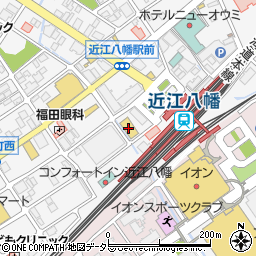 スギ薬局近江八幡駅前店周辺の地図