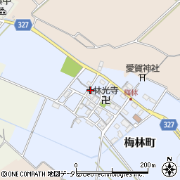滋賀県東近江市梅林町290周辺の地図