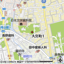 静岡県三島市大宮町1丁目周辺の地図