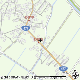 滋賀県近江八幡市野村町1383周辺の地図