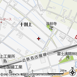 愛知県愛西市善太新田町十割上106周辺の地図
