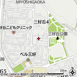 愛知県みよし市三好丘周辺の地図