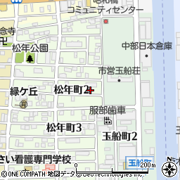 愛知県名古屋市中川区松年町2丁目43周辺の地図
