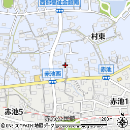 愛知県日進市赤池町村東141-1周辺の地図